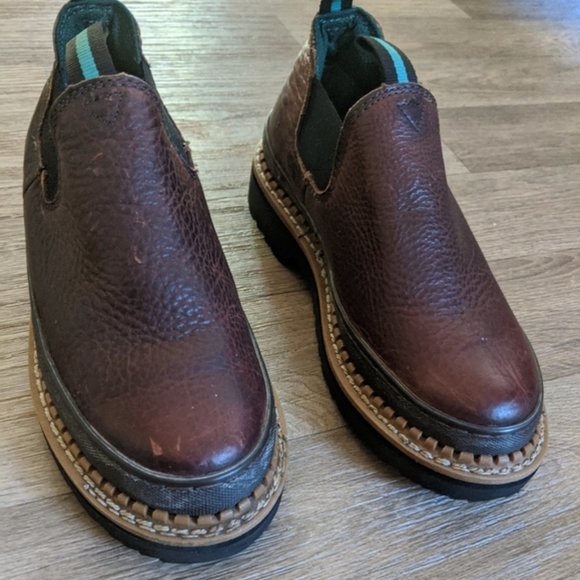 Georgia Giant Romeo Brown Women's Work Brown Leather Boot Romeo Boot Size 7 - Picture 3 of 10